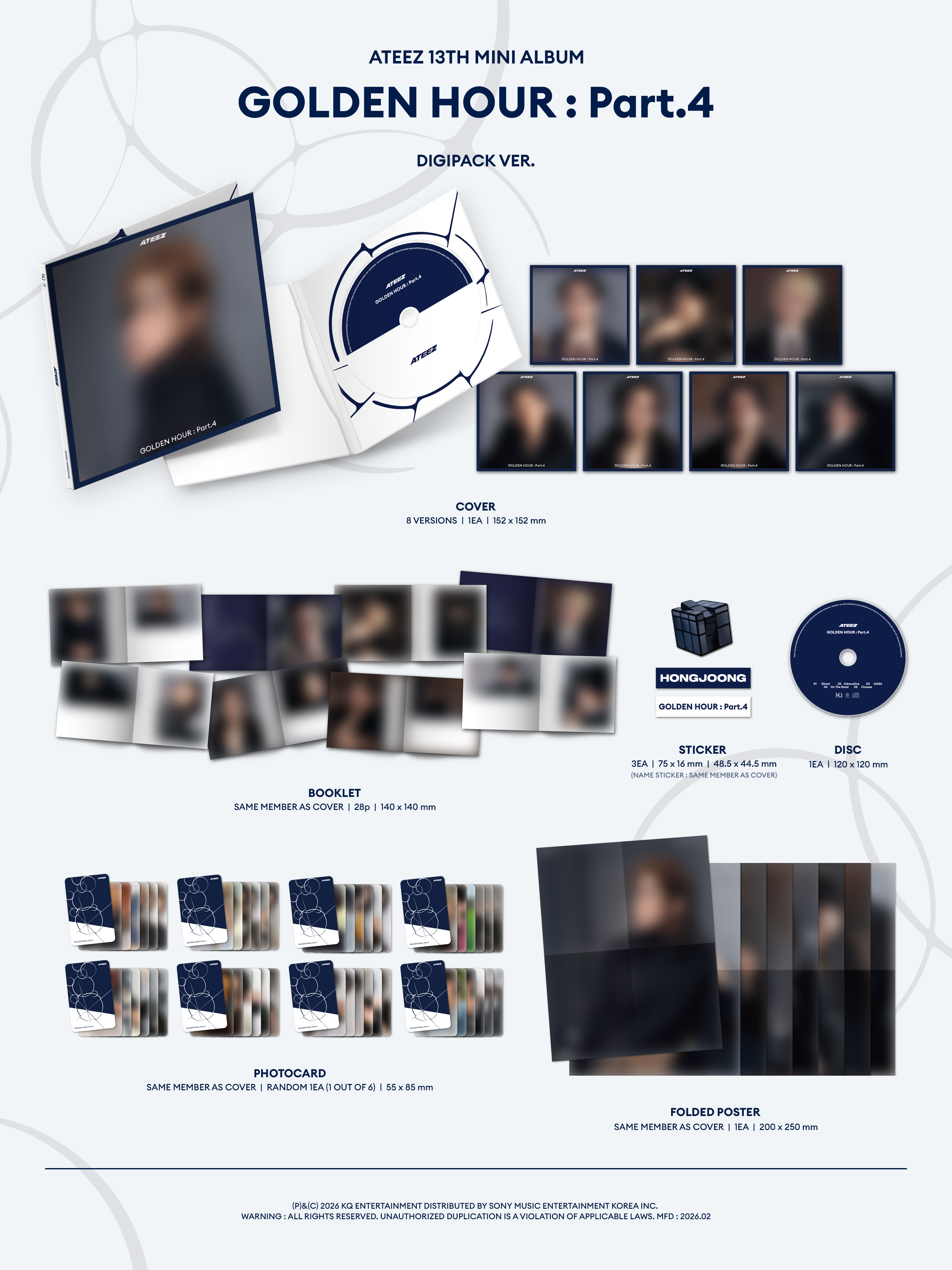 【新品未開封/ soundwave 】ATEEZ GH4 Digipak コンプ 新品未開封】ATEEZ GH4 アルバム Digipak 8枚 コンプ｜Yahoo!フリマ
